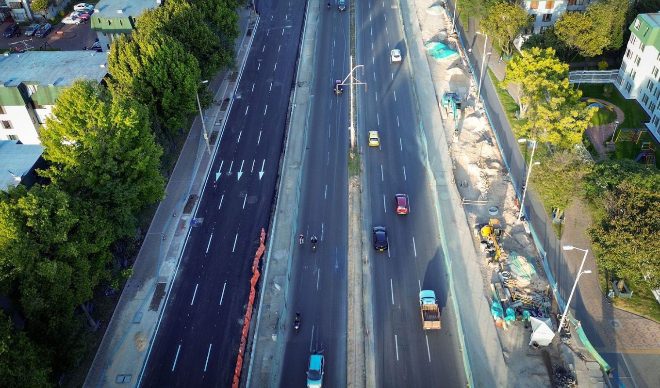 Obras de TransMilenio por la Av.68