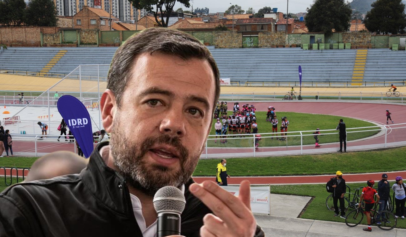 El velódromo, en la Unidad Deportiva El Salitre