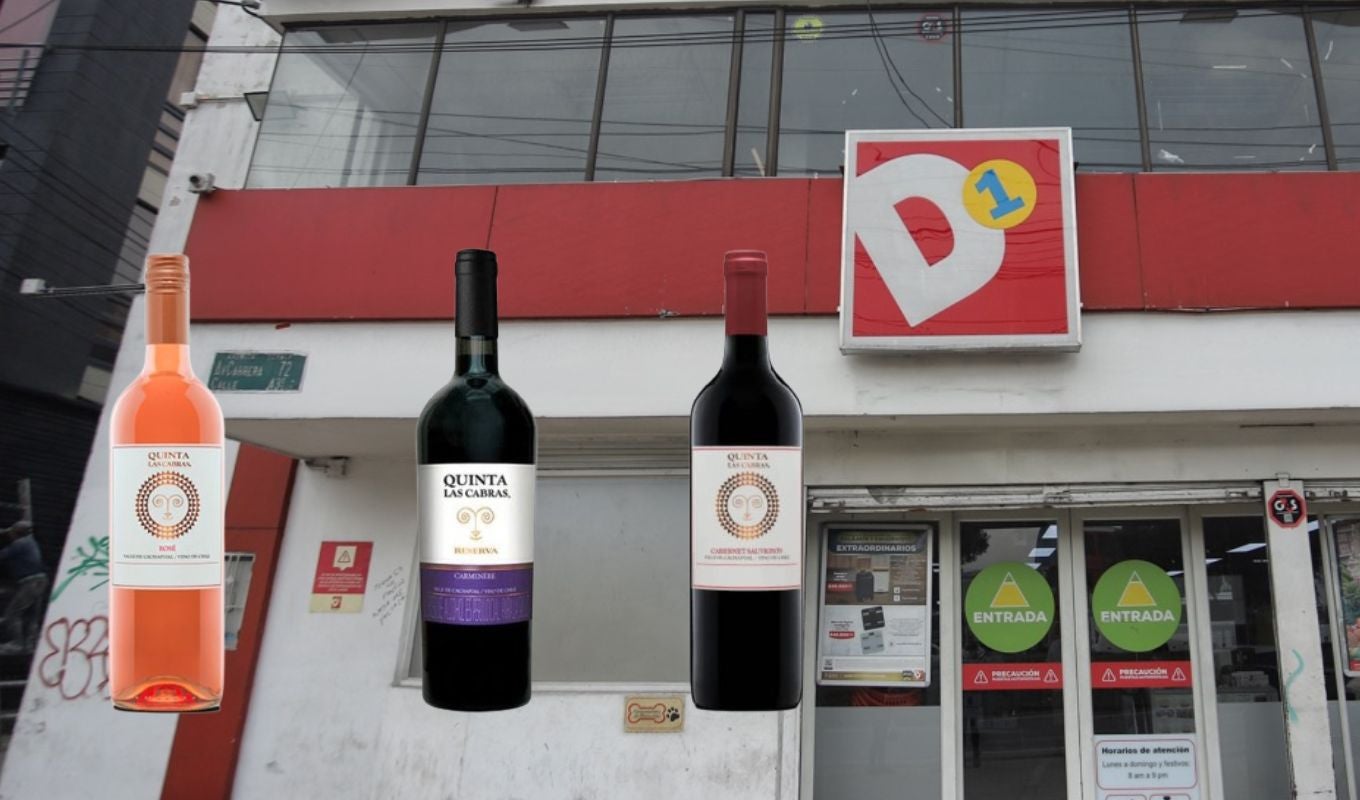 Vinos del D1 y fachada de la tienda