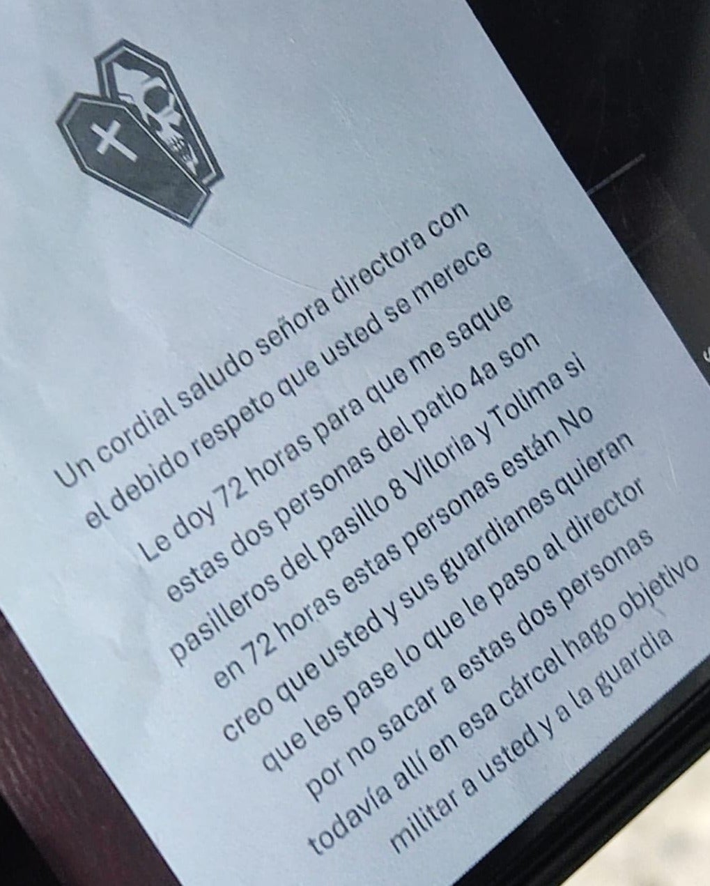 Amenaza de la cárcel La Modelo