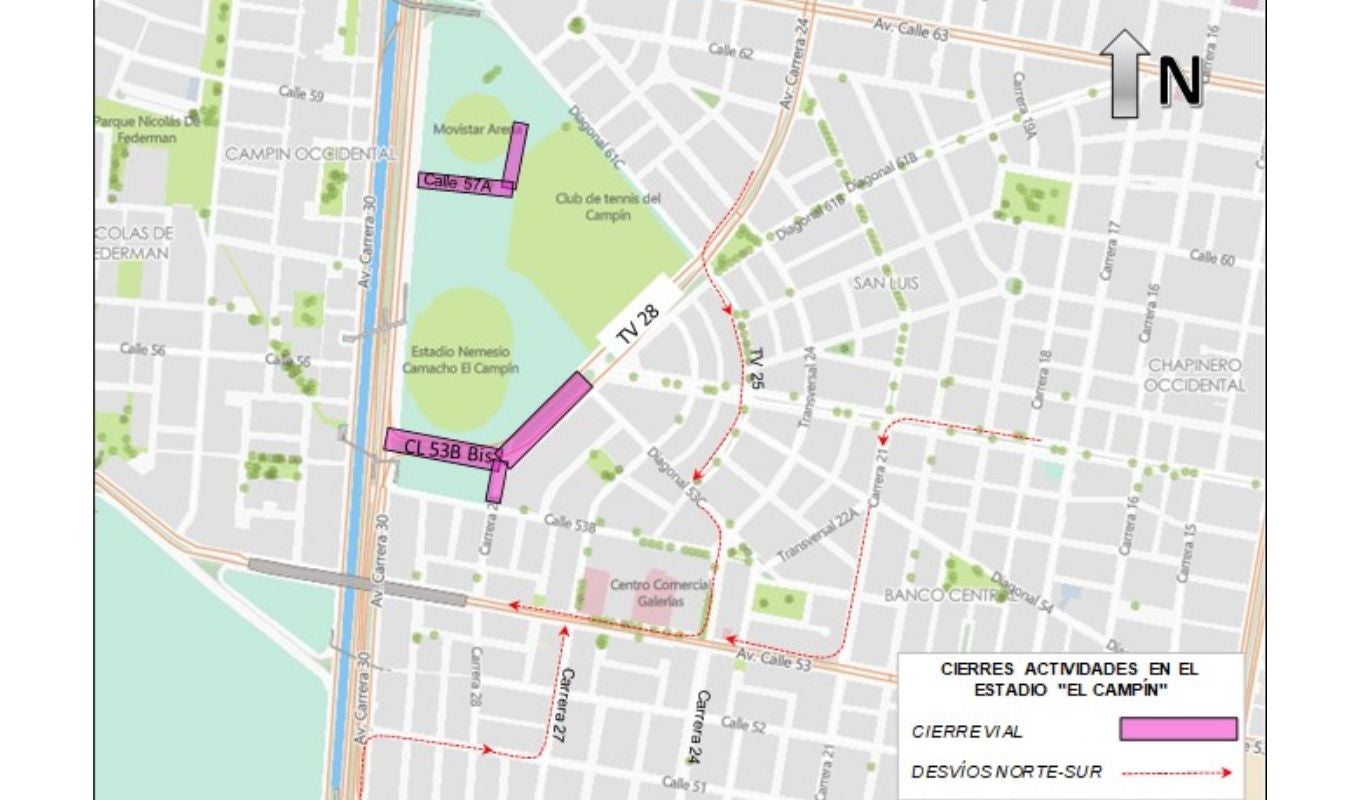 Cierres y desvíos por concierto de Morat