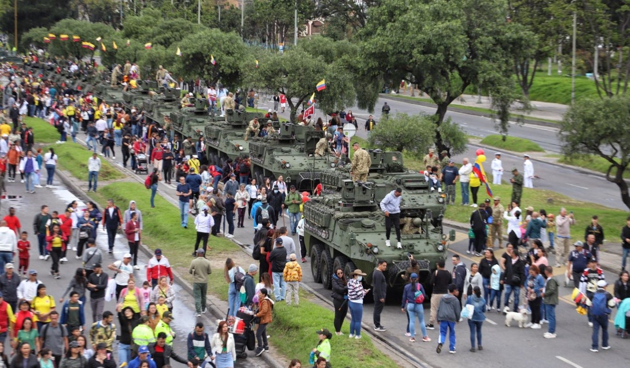 Desfile militar 20 de julio en Bogotá