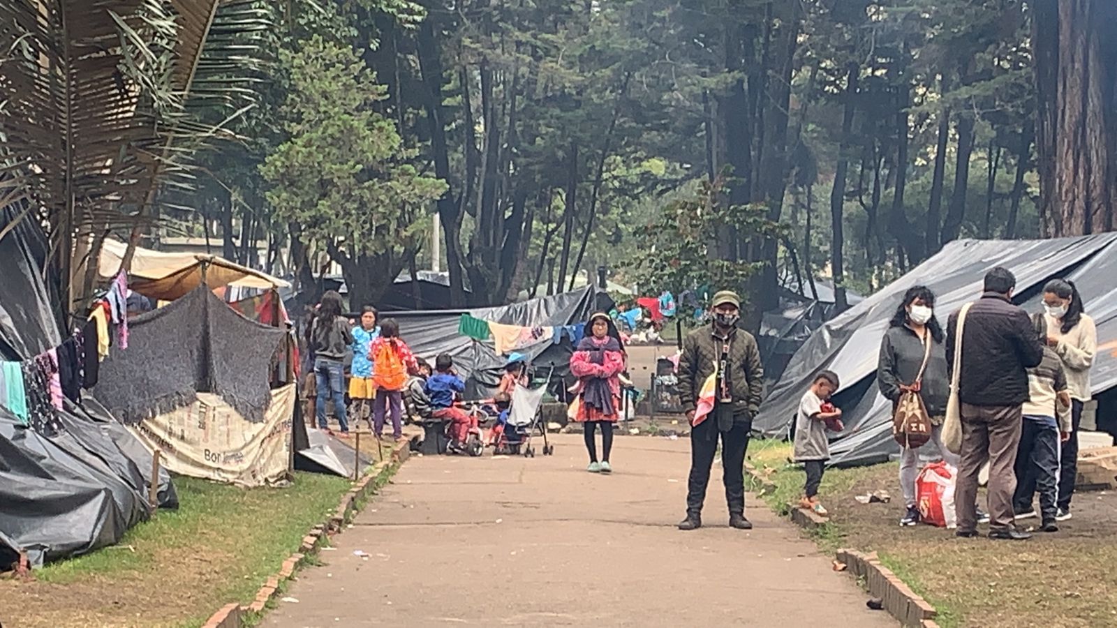 Comunidad emberá en el Parque Nacional de Bogotá