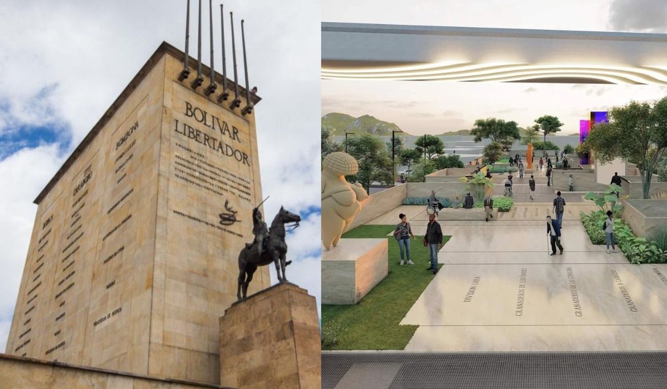 Monumento a Héroes (Antes y después)