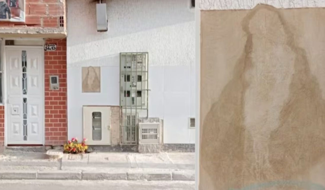 Imagen de la virgen en casa de Bosa