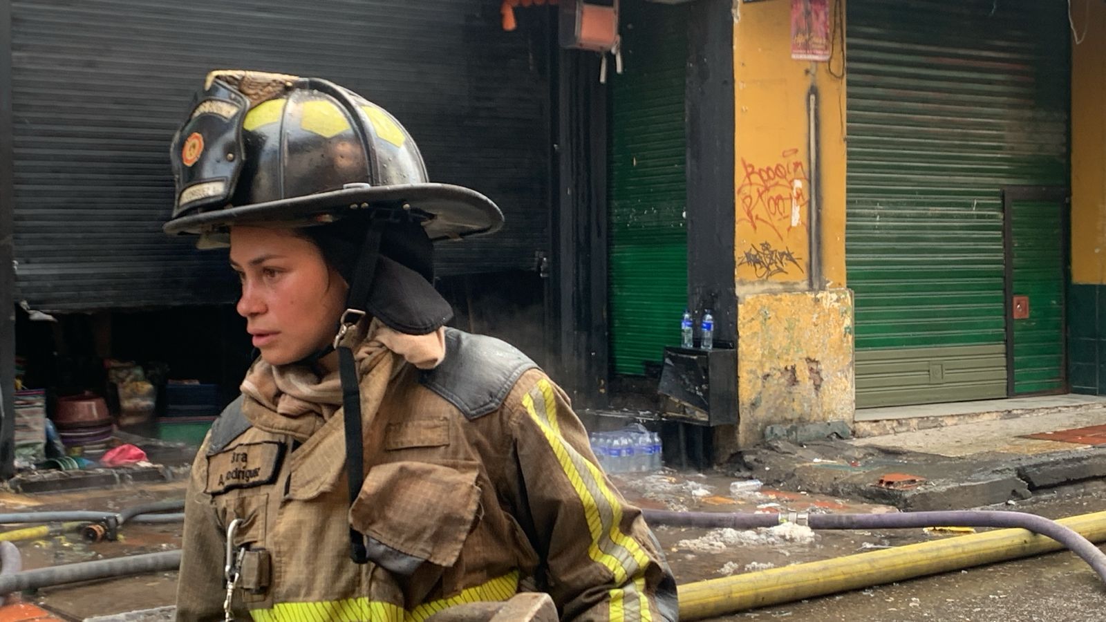 Locales afectados por incendio en el Centro de Bogotá