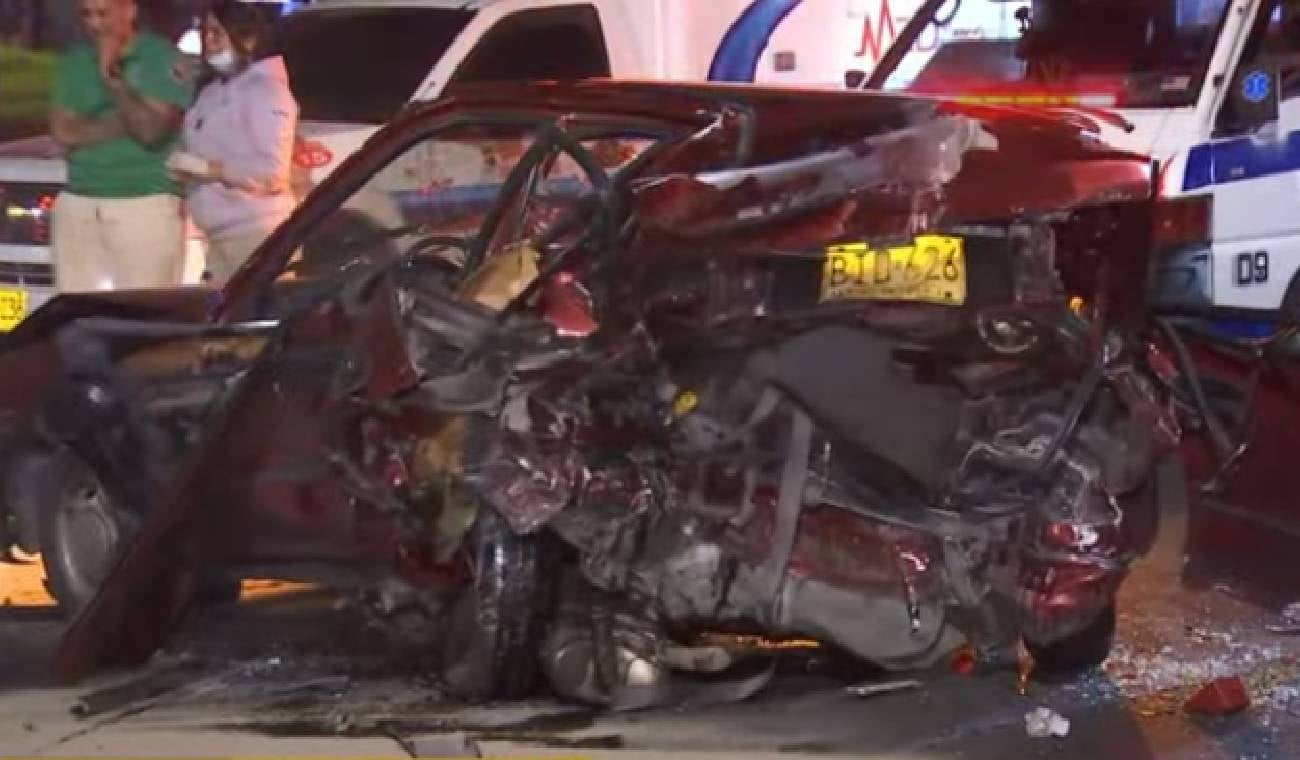 Accidente en la Auto Norte de Bogotá