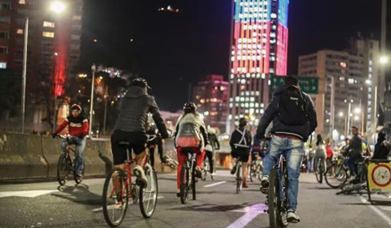 ciclovía nocturna