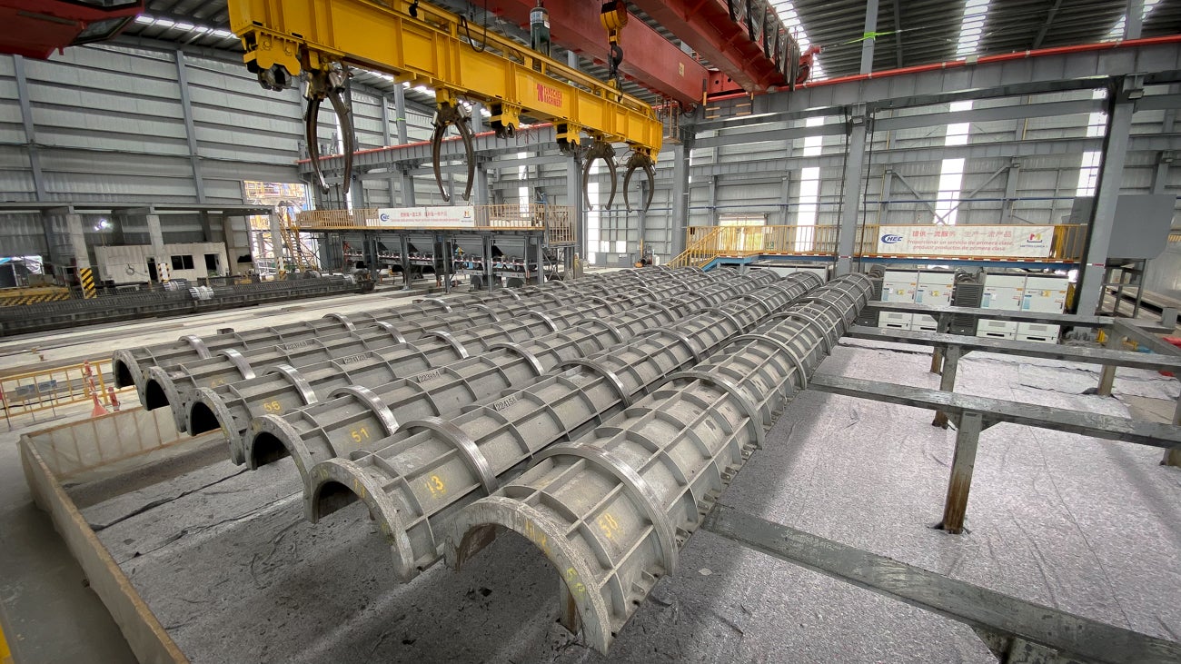 Patio taller primera línea del Metro de Bogotá