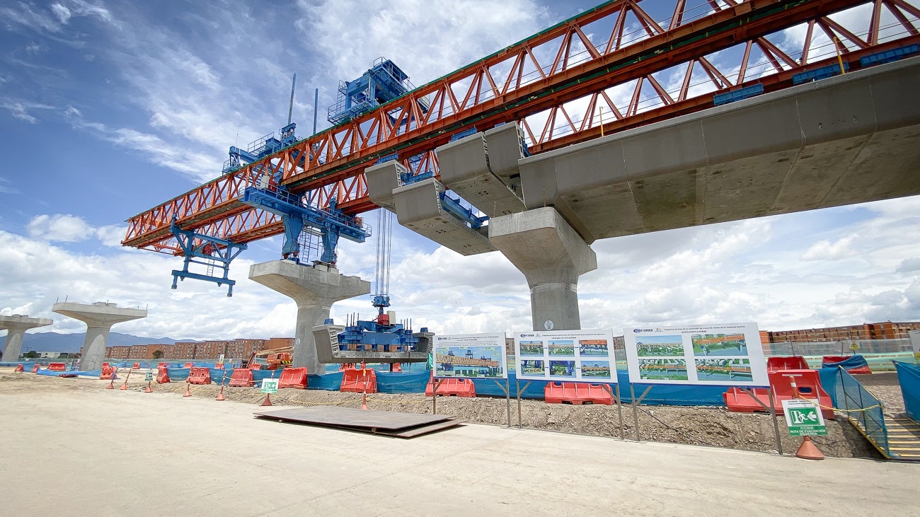 Patio taller primera línea del Metro de Bogotá
