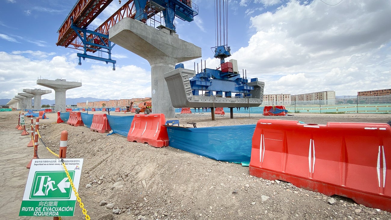 Patio taller primera línea del Metro de Bogotá