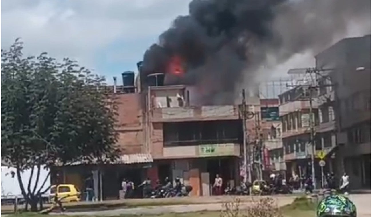 Incendio en San Mateo