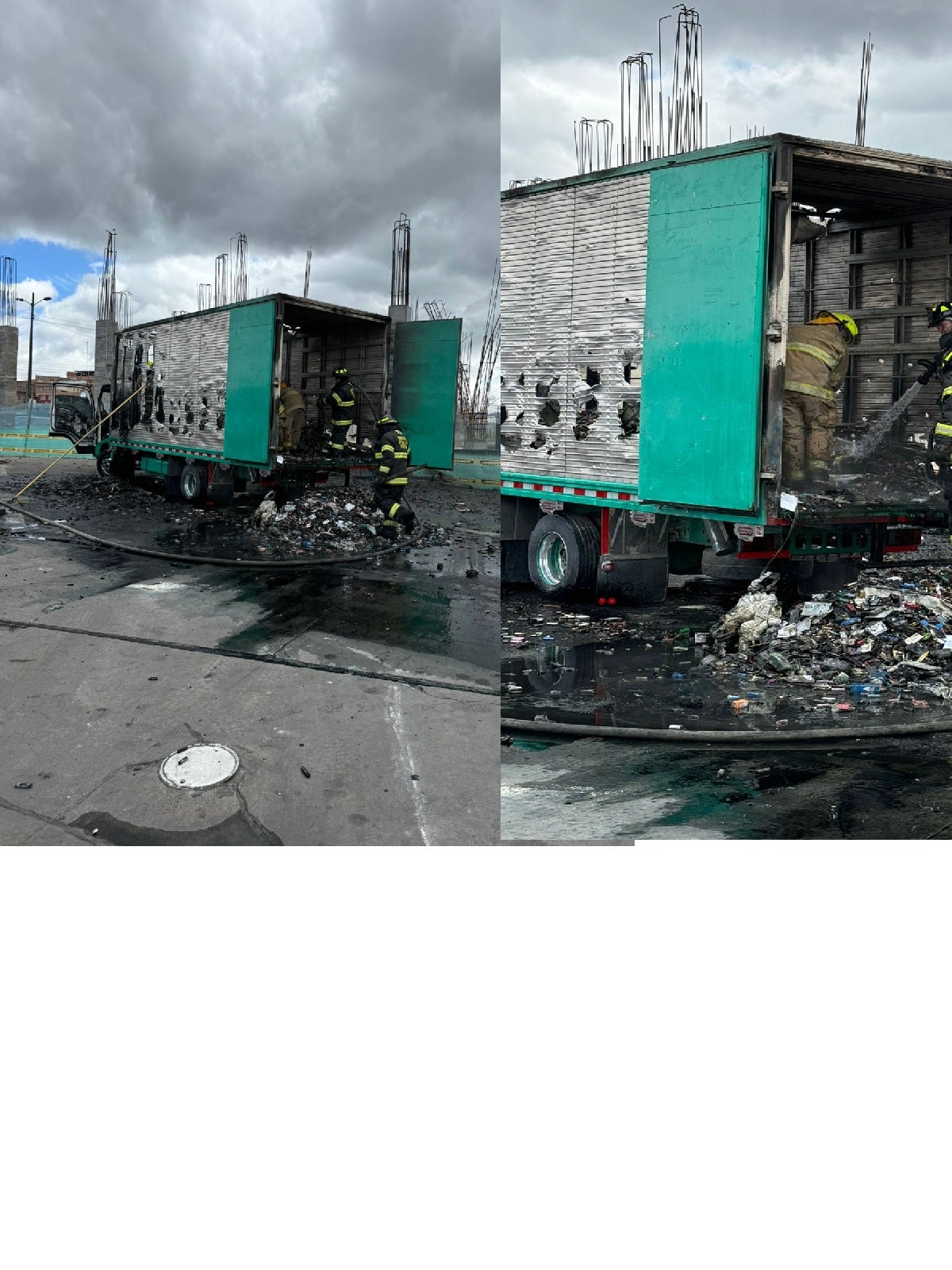 Bomberos del municipio manejaron la emergencia cerca de estación de combustible