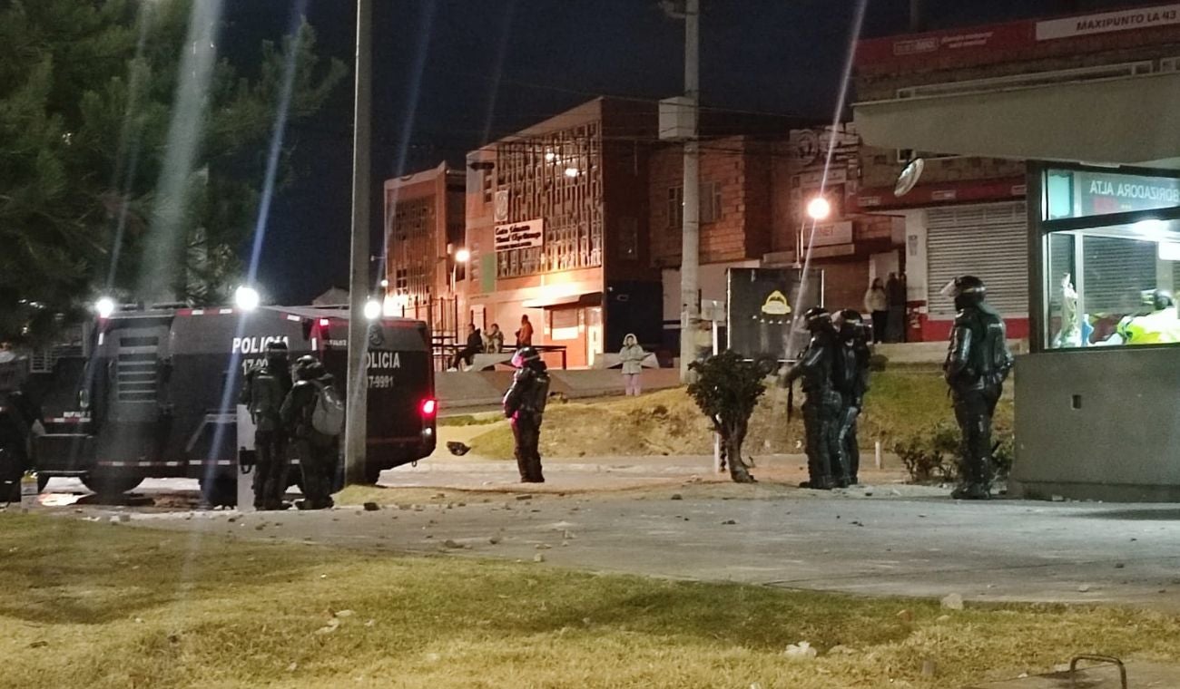 Disturbios en Bogotá