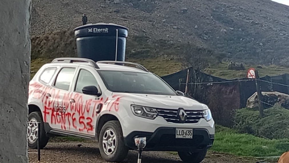 Vehículo del Distrito graffiteado en Sumapaz | SEP 2024