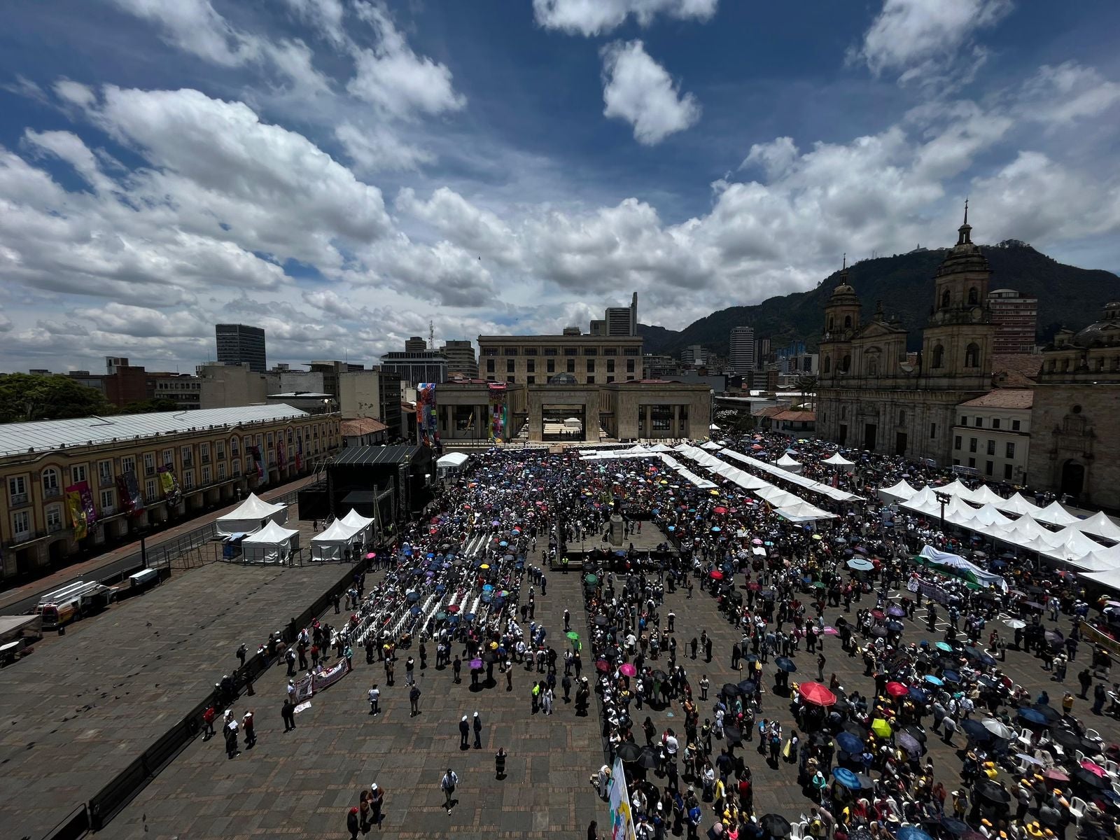 Plaza de Bolívar marchas pro gobierno | Bogotá | SEP 2024