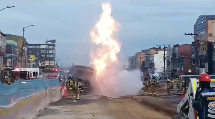 Explosión en vía de Bogotá