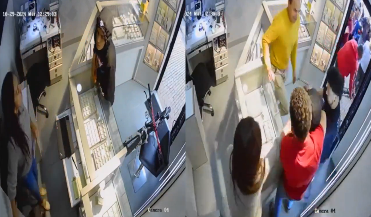 Robo frustrado en joyería en Bogotá
