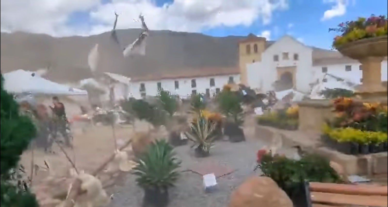 Vendaval en Villa de Leyva