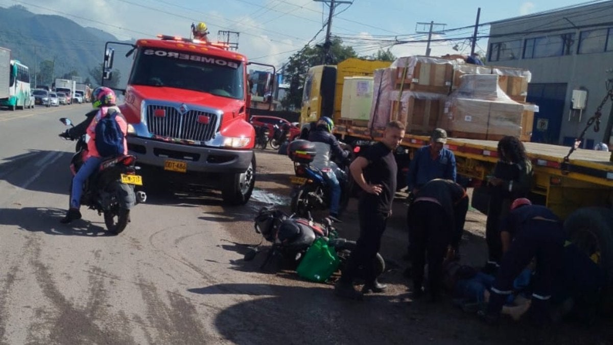 Accidente en vía Siberia - Cota