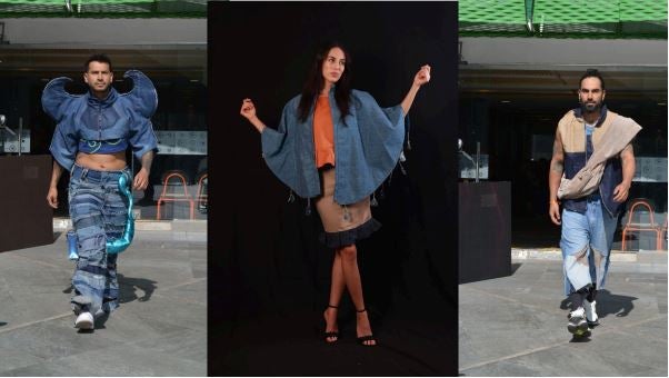 Desfile de moda en Bogotá con ropa reciclada.