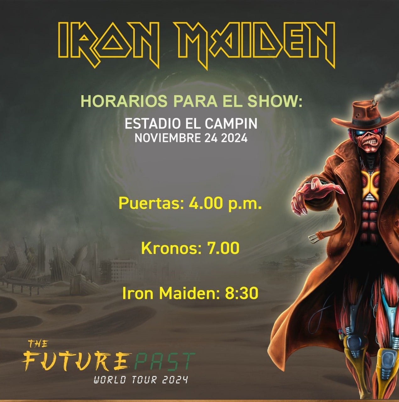 Iron Maiden en Colombia.