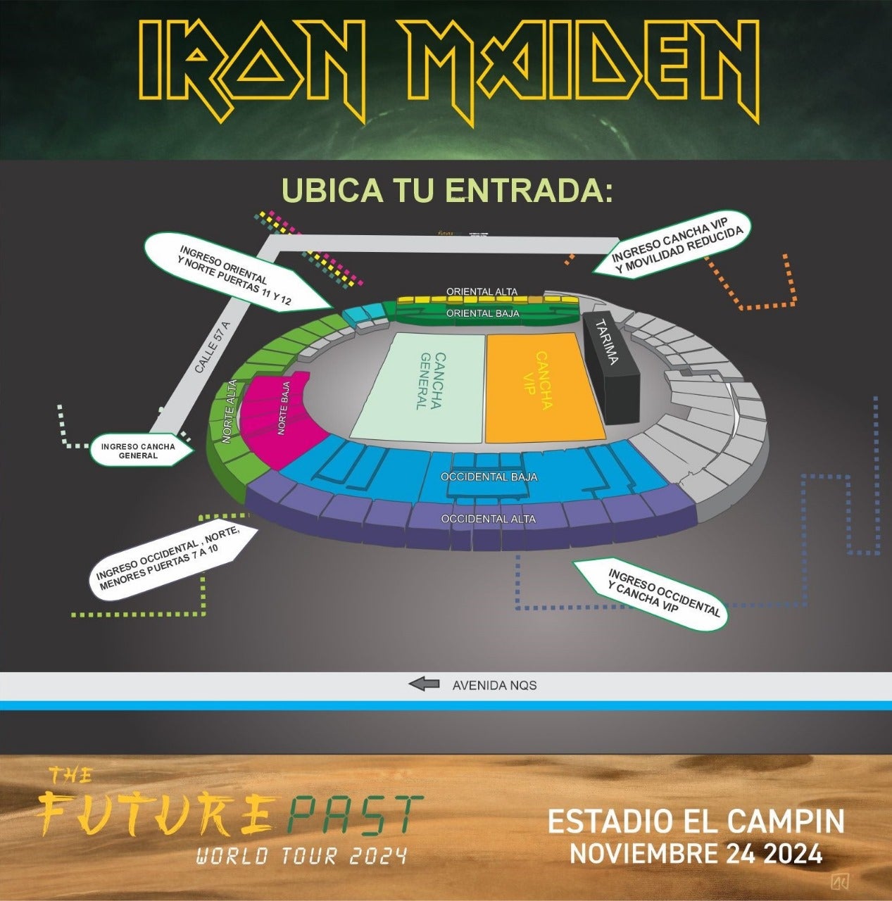 Iron Maiden en Colombia.