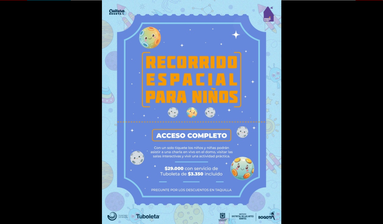 Recorrido espacial para niños