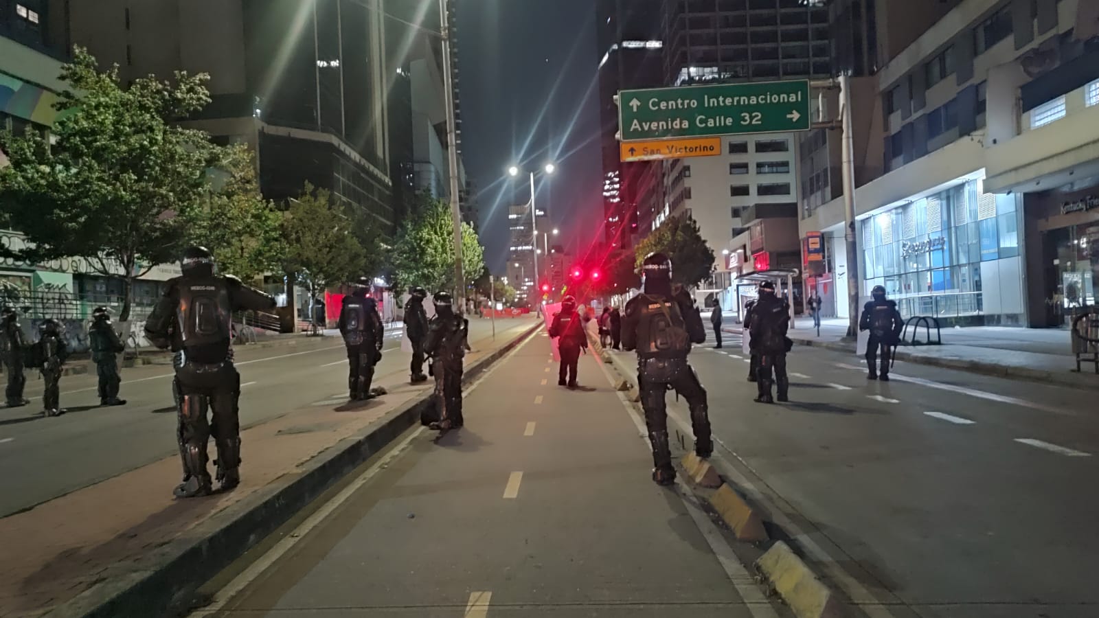 Protesta indígena en Bogotá