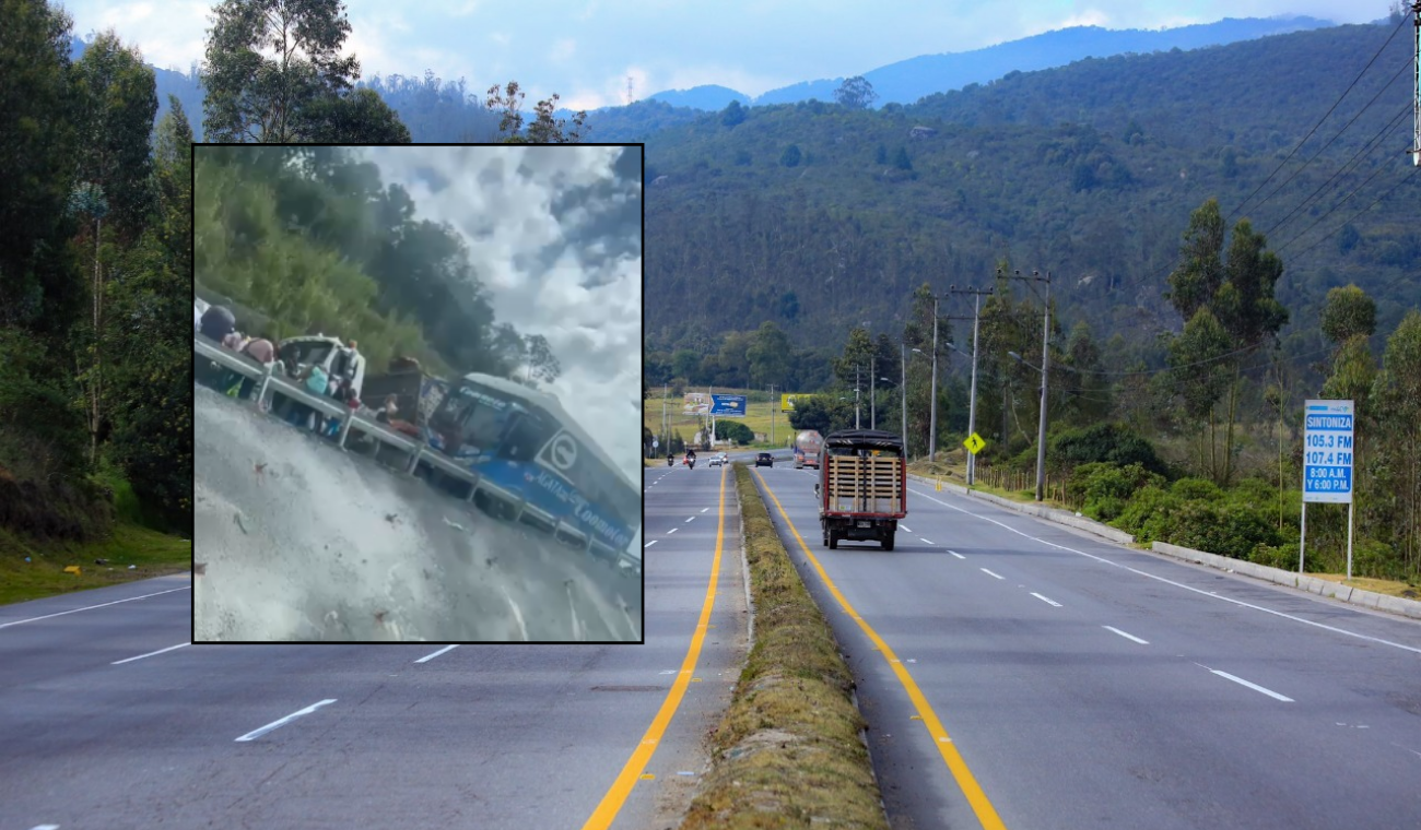 Accidente vía Girardot - Bogotá