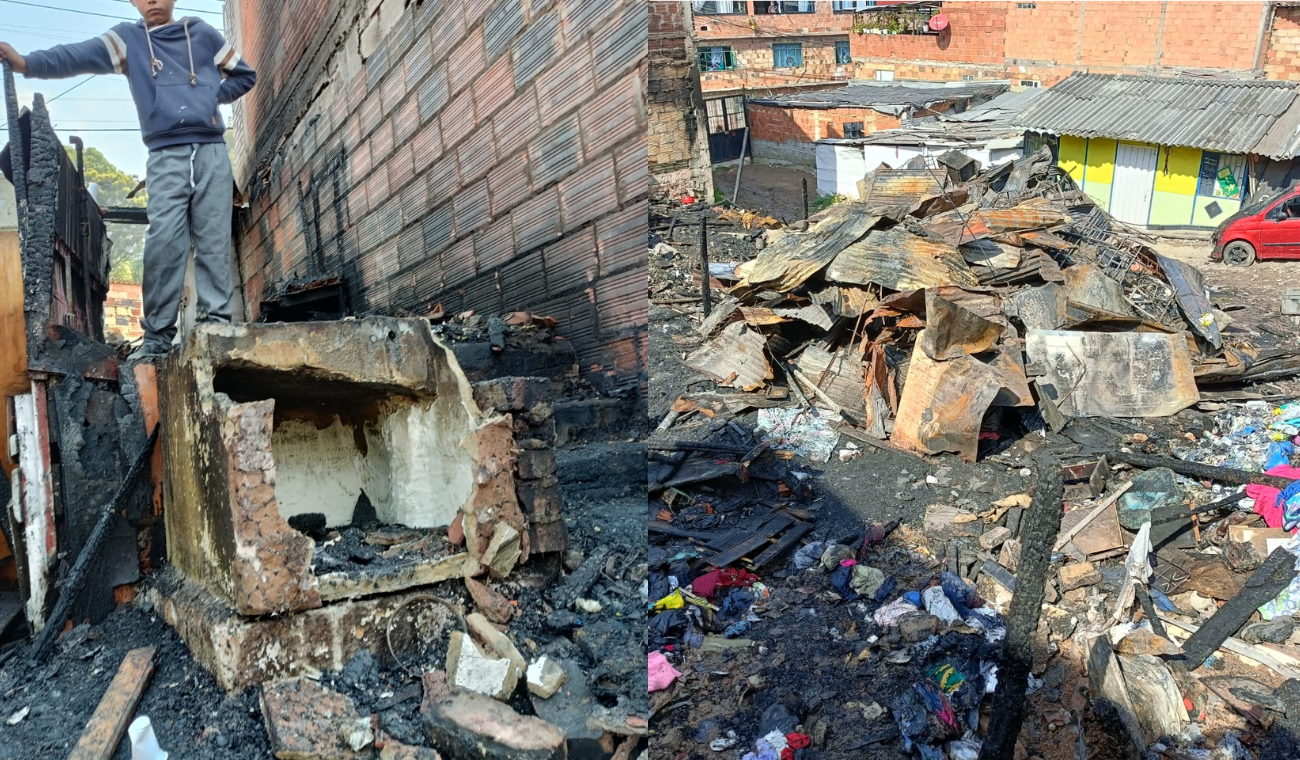 Incendio controlado en San Blas