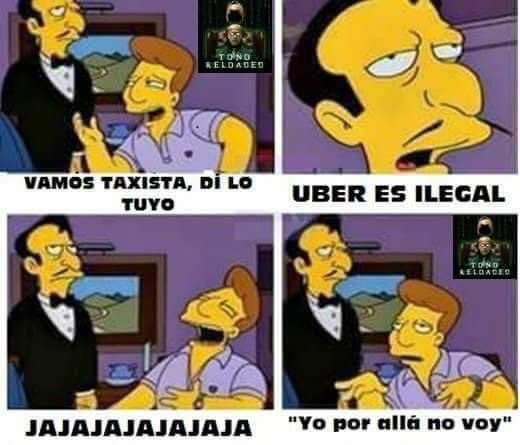 Memes sobre taxistas que se niegan prestar un servicio