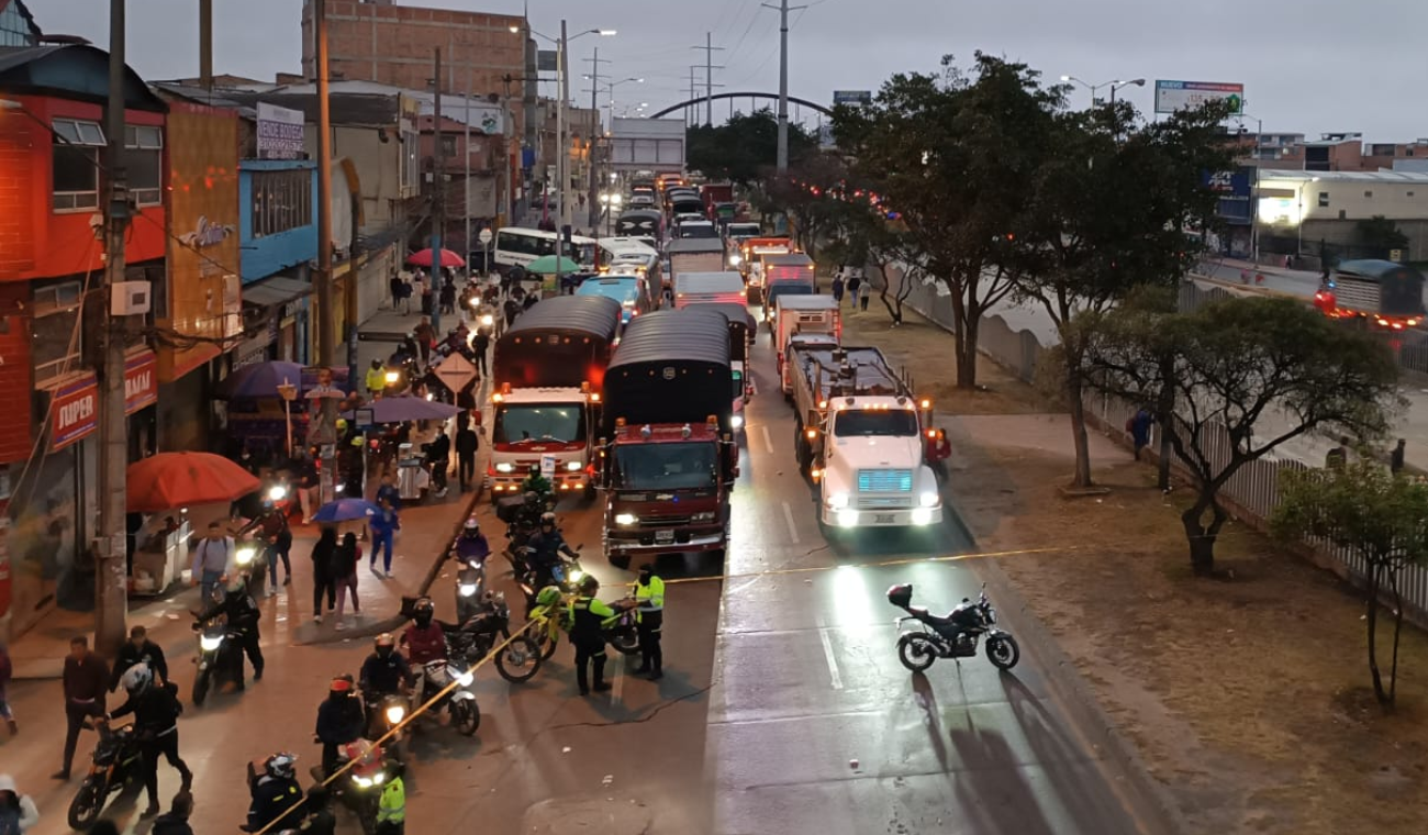 Tráfico colapsado en Soacha tras fatal accidente: conductores tardarán en llegar al trabajo