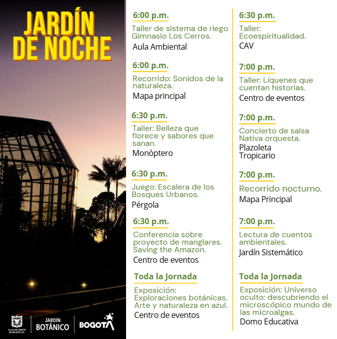 Regresa el Jardín Botánico de noche