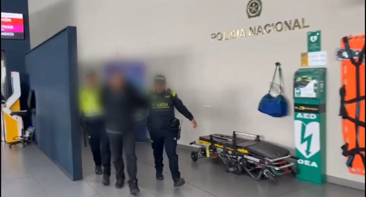 Hombre capturado - hecho delictivo aeropuerto El Dorado