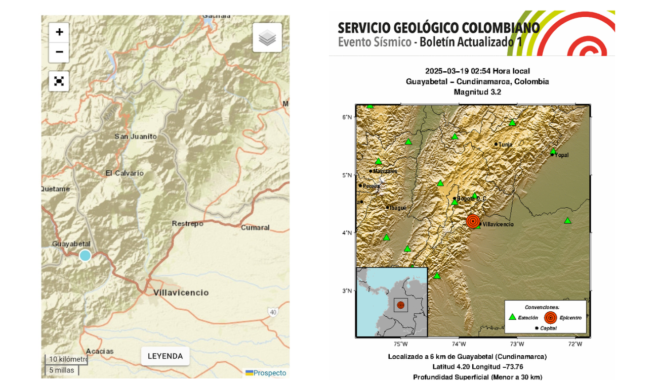 Sismo en Cundinamarca
