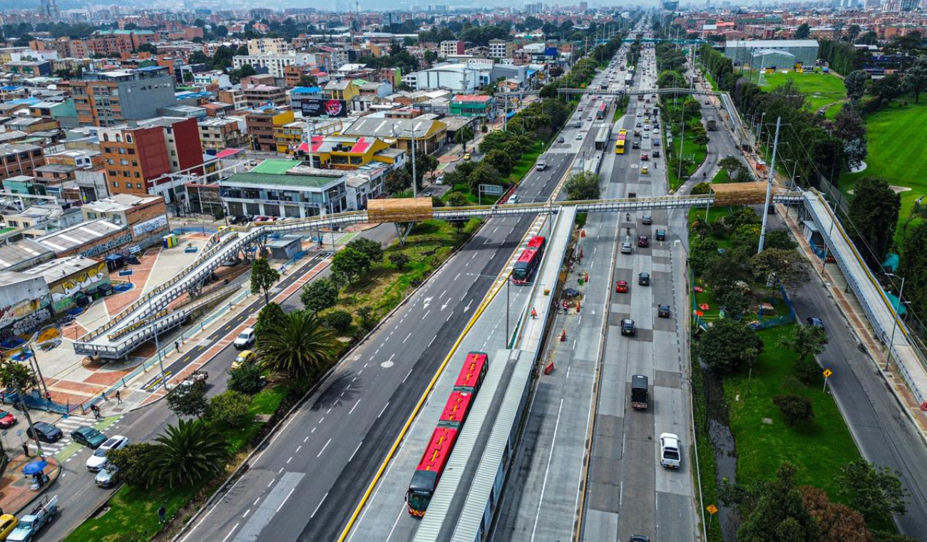 Obras en la Autopista Norte