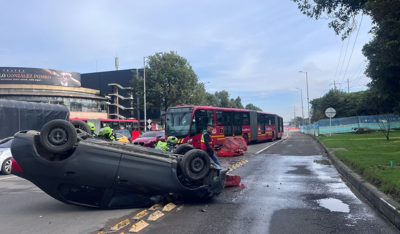 Caos en la Autopista Norte por grave accidente: conductores a tener paciencia