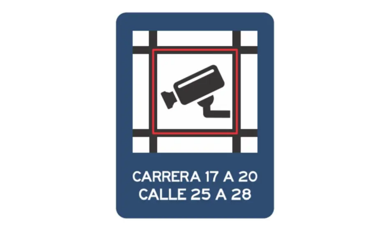 Señal SI-35A: Zona de control con sistema tecnológico de detección