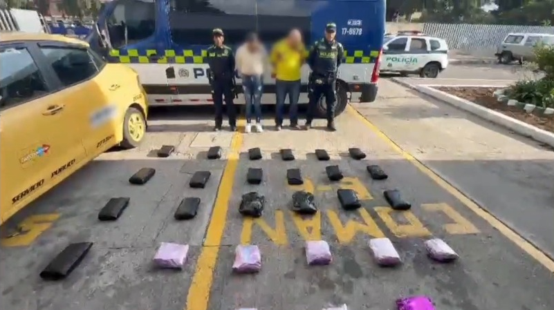Capturado por transportar droga en un taxi l Bogotá l Marzo 2025