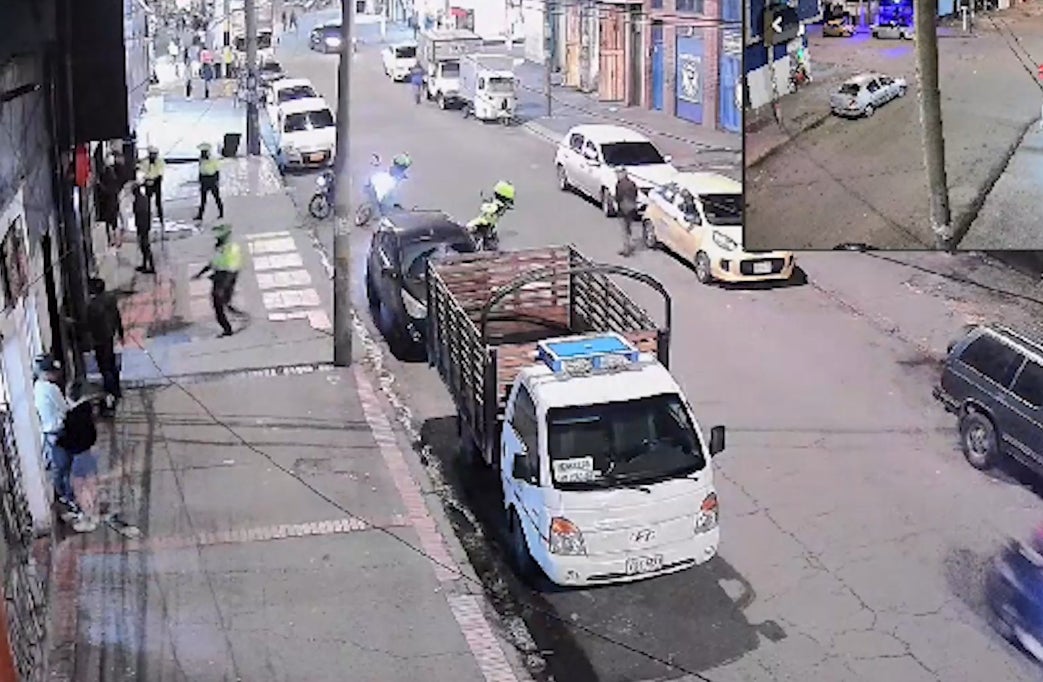 Hombre con granada en Bogotá | Marzo 2025