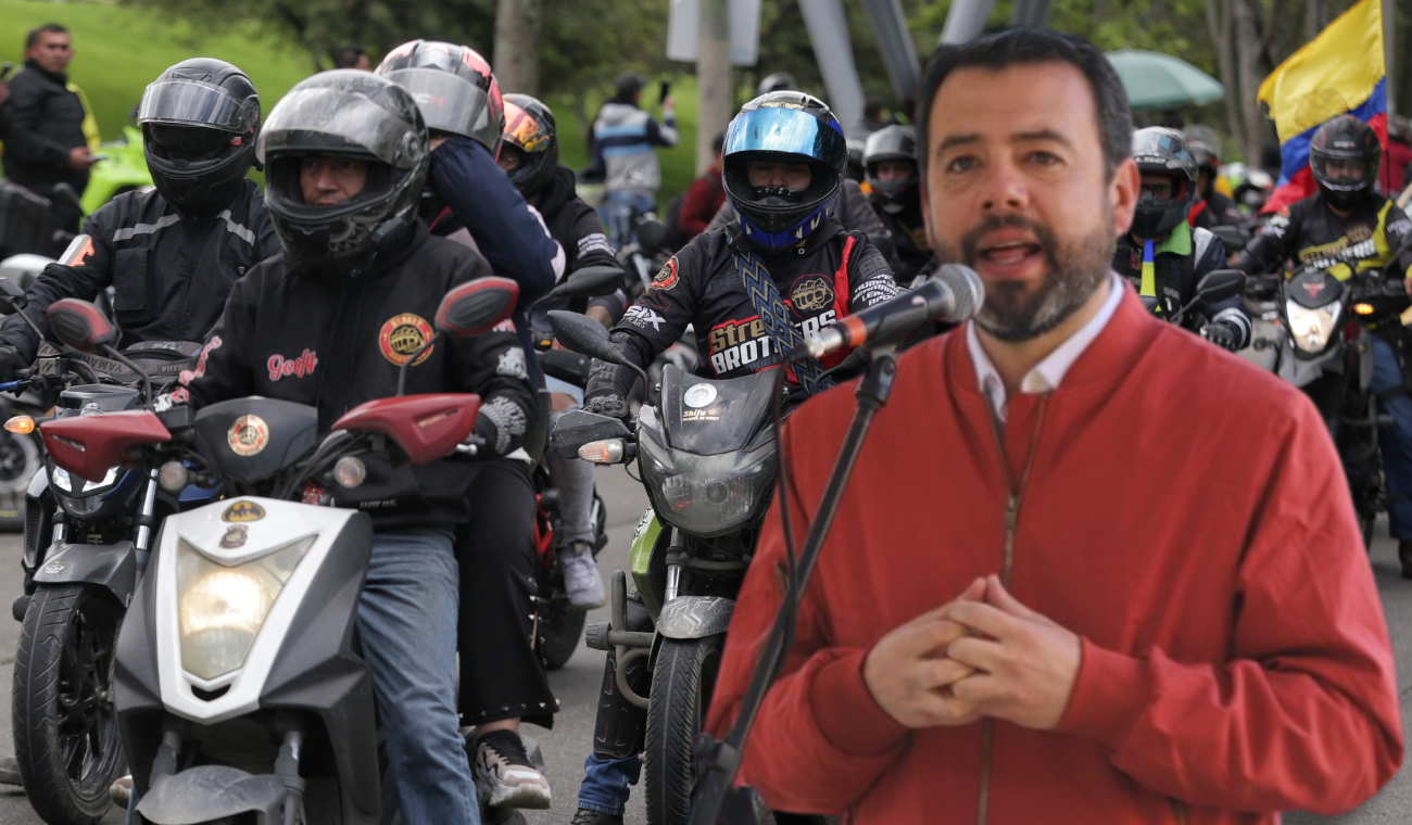 Galán sacude a los motociclistas: les tocó andar en TransMilenio