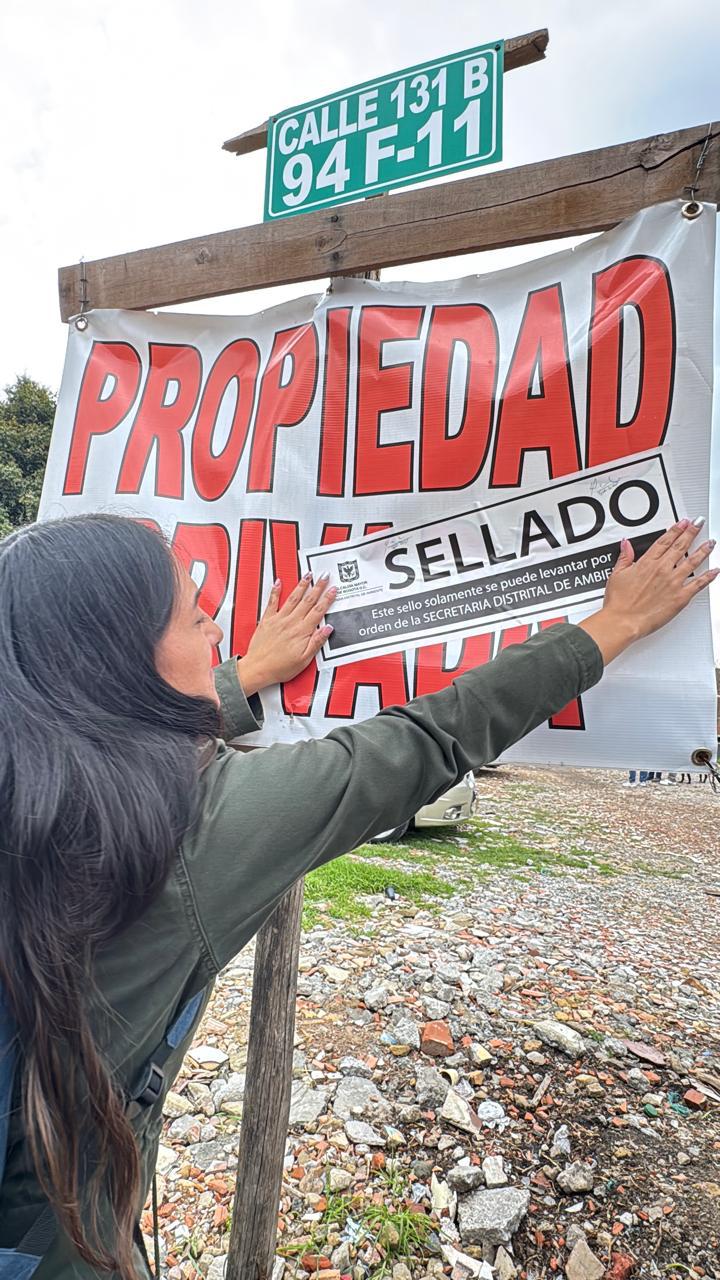 Sellan predio en Suba