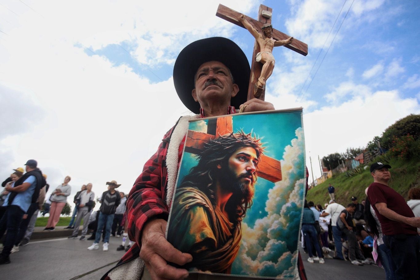 El viacrusis más grande de Bogotá