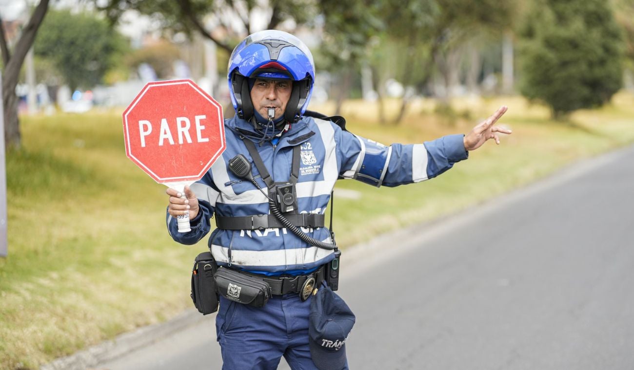 Agentes de tránsito en Bogotá