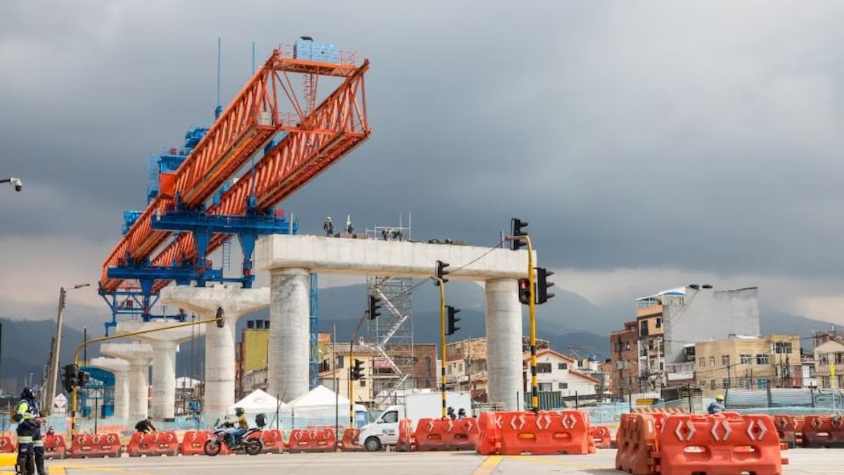 Avance de la obra en el Metro de Bogotá