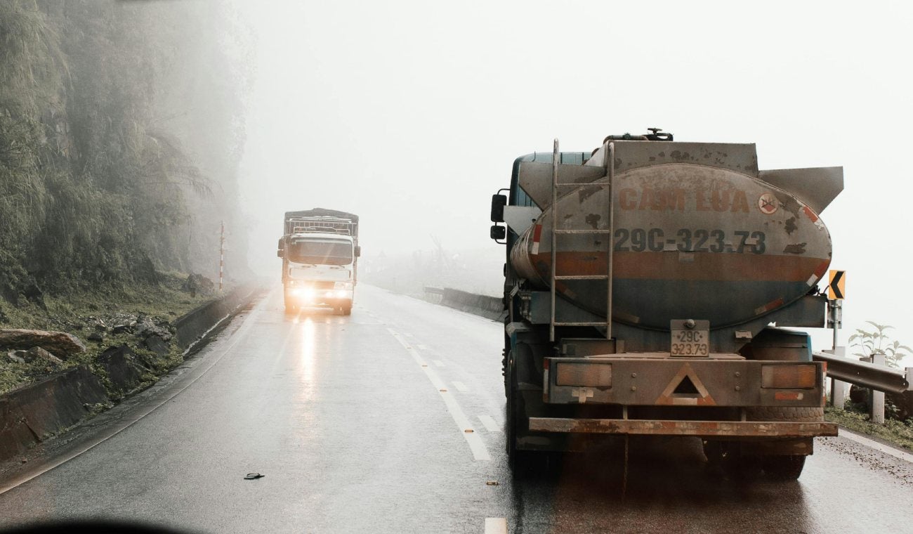 Carretera con inminente peligro
