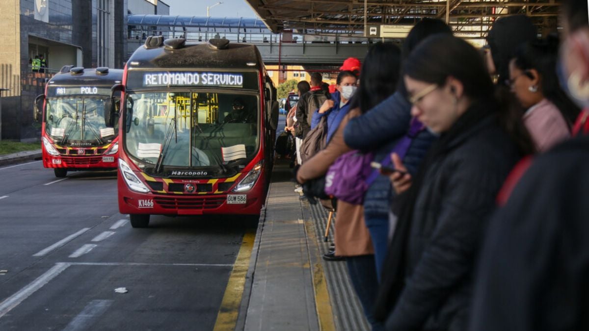 Cierre de estaciones de TransMilenio en jornada de Paro Nacional