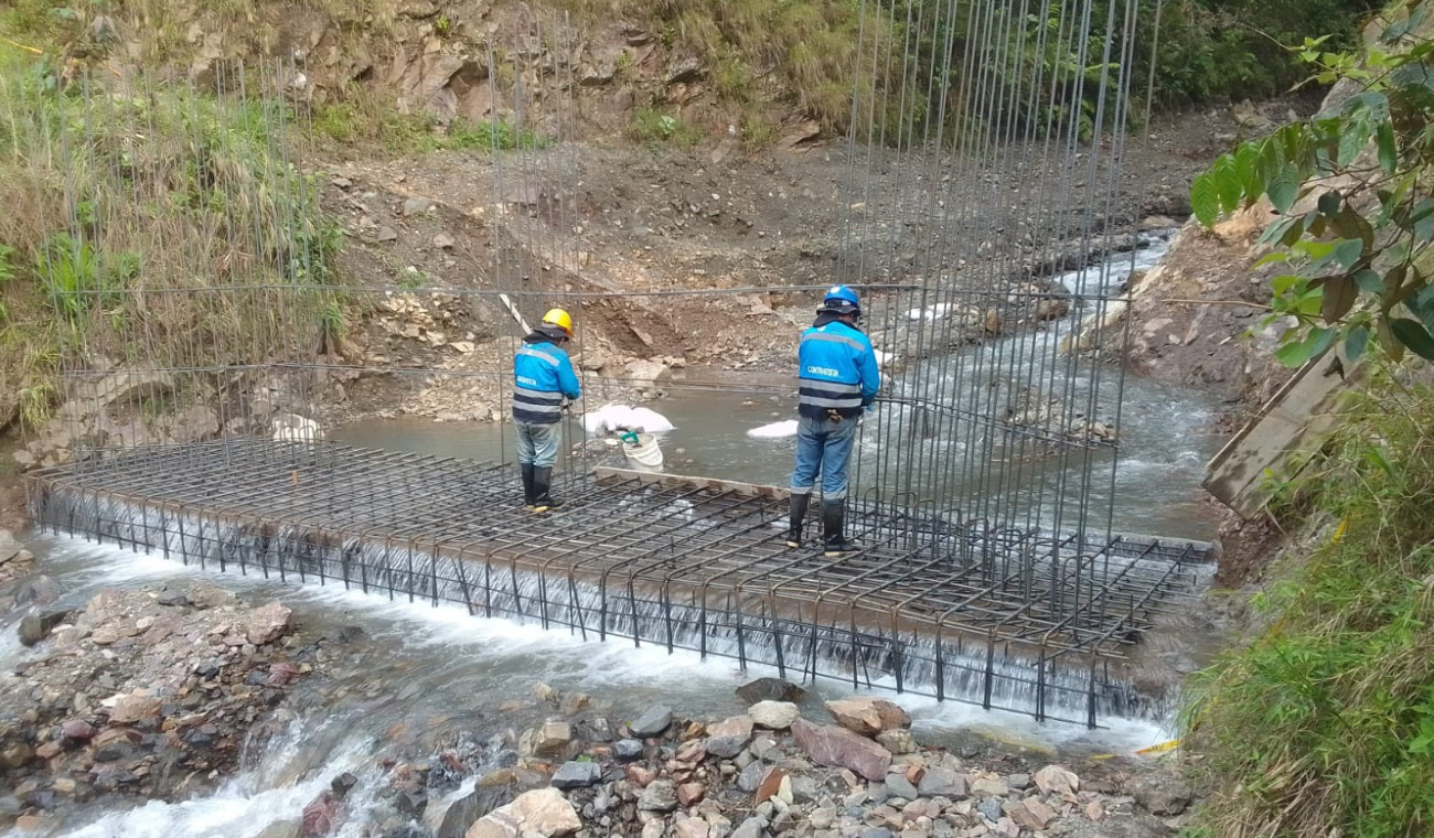 Obra en Cundinamarca: paso en quebrada ya no sería un peligro