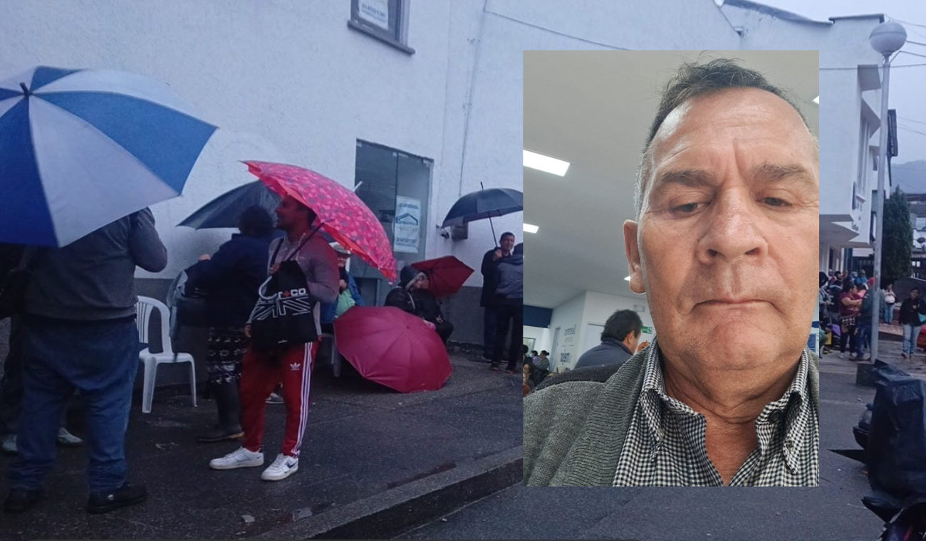 Madruga a diario por su esposa enferma: EPS lo tiene dando vueltas